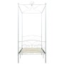 Weißer Himmelbettrahmen aus Metall, 90 x 200 cm von vidaXL, Betten und Lattenroste - Ref: Foro24-284468, Preis: 194,06 €, Rab...