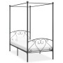 Estructura de cama con dosel metal gris 120x200 cm de vidaXL, Camas y somieres - Ref: Foro24-284442, Precio: 92,14 €, Descuen...