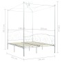 Weißer Himmelbettrahmen aus Metall, 140 x 200 cm von vidaXL, Betten und Lattenroste - Ref: Foro24-284471, Preis: 268,14 €, Ra...