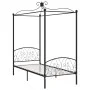 Schwarzer Himmelbettrahmen aus Metall, 100 x 200 cm von vidaXL, Betten und Lattenroste - Ref: Foro24-284475, Preis: 157,49 €,...