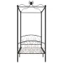 Schwarzer Himmelbettrahmen aus Metall, 100 x 200 cm von vidaXL, Betten und Lattenroste - Ref: Foro24-284475, Preis: 157,49 €,...