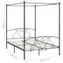 Graues Himmelbettgestell aus Metall, 160 x 200 cm von vidaXL, Betten und Lattenroste - Ref: Foro24-284444, Preis: 171,58 €, R...