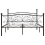 Bed frame with black metal slatted base 180x200 cm by vidaXL, Beds and slatted bases - Ref: Foro24-284459, Price: 173,77 €, D...