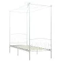 Weißer Himmelbettrahmen aus Metall, 100 x 200 cm von vidaXL, Betten und Lattenroste - Ref: Foro24-284469, Preis: 151,73 €, Ra...
