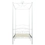 Weißer Himmelbettrahmen aus Metall, 100 x 200 cm von vidaXL, Betten und Lattenroste - Ref: Foro24-284469, Preis: 154,30 €, Ra...