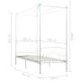 Weißer Himmelbettrahmen aus Metall, 100 x 200 cm von vidaXL, Betten und Lattenroste - Ref: Foro24-284469, Preis: 151,73 €, Ra...