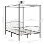 Schwarzer Himmelbettrahmen aus Metall, 120 x 200 cm von vidaXL, Betten und Lattenroste - Ref: Foro24-284476, Preis: 216,20 €,...