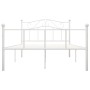Bettgestell aus weißem Metall, 140 x 200 cm von vidaXL, Betten und Lattenroste - Ref: Foro24-284519, Preis: 148,47 €, Rabatt: %