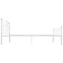 Estructura de cama de metal blanco 140x200 cm de vidaXL, Camas y somieres - Ref: Foro24-284519, Precio: 138,02 €, Descuento: %