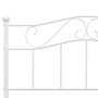 Bettgestell aus weißem Metall, 140 x 200 cm von vidaXL, Betten und Lattenroste - Ref: Foro24-284519, Preis: 148,47 €, Rabatt: %