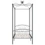 Estructura de cama con dosel metal gris 100x200 cm de vidaXL, Camas y somieres - Ref: Foro24-284481, Precio: 102,45 €, Descue...