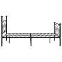 Estructura de cama con somier metal negro 160x200 cm de vidaXL, Camas y somieres - Ref: Foro24-284458, Precio: 152,54 €, Desc...