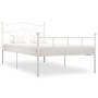 Bettgestell aus weißem Metall, 100 x 200 cm von vidaXL, Betten und Lattenroste - Ref: Foro24-284517, Preis: 122,61 €, Rabatt: %