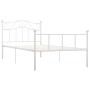 Bettgestell aus weißem Metall, 100 x 200 cm von vidaXL, Betten und Lattenroste - Ref: Foro24-284517, Preis: 122,61 €, Rabatt: %