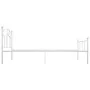 Bettgestell aus weißem Metall, 100 x 200 cm von vidaXL, Betten und Lattenroste - Ref: Foro24-284517, Preis: 120,23 €, Rabatt: %