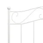 Bettgestell aus weißem Metall, 100 x 200 cm von vidaXL, Betten und Lattenroste - Ref: Foro24-284517, Preis: 120,23 €, Rabatt: %