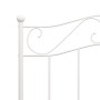 Bettgestell aus weißem Metall, 100 x 200 cm von vidaXL, Betten und Lattenroste - Ref: Foro24-284517, Preis: 122,61 €, Rabatt: %