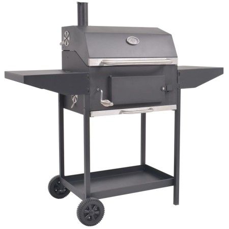 Holzkohle-Räuchergrill mit schwarzem unteren Regal von vidaXL, Grillen - Ref: Foro24-43048, Preis: 297,36 €, Rabatt: %