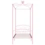Estructura de cama con dosel metal rosa 100x200 cm de vidaXL, Camas y somieres - Ref: Foro24-284487, Precio: 185,74 €, Descue...