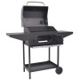 Barbacoa Ahumador al carbón con estante inferior negro de vidaXL, Barbacoas - Ref: Foro24-43048, Precio: 297,36 €, Descuento: %