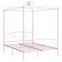 Himmelbettgestell aus rosafarbenem Metall, 180 x 200 cm von vidaXL, Betten und Lattenroste - Ref: Foro24-284491, Preis: 138,8...