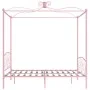 Himmelbettgestell aus rosafarbenem Metall, 180 x 200 cm von vidaXL, Betten und Lattenroste - Ref: Foro24-284491, Preis: 138,8...