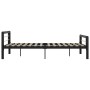 Schwarz-weißes Metallbettgestell 120x200 cm von vidaXL, Betten und Lattenroste - Ref: Foro24-284552, Preis: 127,85 €, Rabatt: %