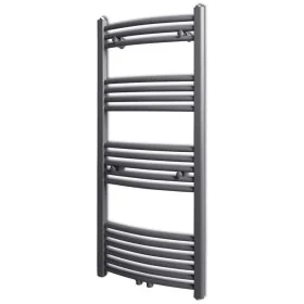 Gray curved bathroom towel radiator 500 x 1160 mm by vidaXL, Radiators - Ref: Foro24-141899, Price: 101,40 €, Discount: %