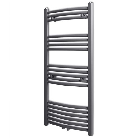 Grauer gebogener Badheizkörper 500 x 1160 mm von vidaXL, Heizkörper - Ref: Foro24-141899, Preis: 103,04 €, Rabatt: %