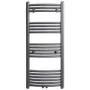 Radiador toallero de baño curvo gris 500 x 1160 mm de vidaXL, Radiadores - Ref: Foro24-141899, Precio: 101,40 €, Descuento: %