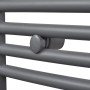 Grauer gebogener Badheizkörper 500 x 1160 mm von vidaXL, Heizkörper - Ref: Foro24-141899, Preis: 103,04 €, Rabatt: %