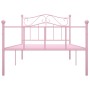Pink metal bed frame 90x200 cm by vidaXL, Beds and slatted bases - Ref: Foro24-284537, Price: 117,27 €, Discount: %