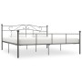 Estructura de cama de metal gris 180x200 cm de vidaXL, Camas y somieres - Ref: Foro24-284535, Precio: 143,51 €, Descuento: %