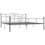 Estructura de cama de metal gris 180x200 cm de vidaXL, Camas y somieres - Ref: Foro24-284535, Precio: 143,51 €, Descuento: %