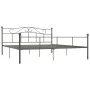 Estructura de cama de metal gris 180x200 cm de vidaXL, Camas y somieres - Ref: Foro24-284535, Precio: 141,52 €, Descuento: %