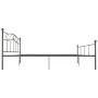 Estructura de cama de metal gris 180x200 cm de vidaXL, Camas y somieres - Ref: Foro24-284535, Precio: 141,52 €, Descuento: %