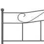 Estructura de cama de metal gris 180x200 cm de vidaXL, Camas y somieres - Ref: Foro24-284535, Precio: 141,52 €, Descuento: %