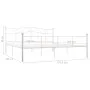White metal bed frame 180x200 cm by vidaXL, Beds and slatted bases - Ref: Foro24-284521, Price: 163,05 €, Discount: %