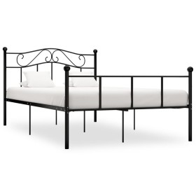 Schwarzer Metallbettrahmen 120x200 cm von vidaXL, Betten und Lattenroste - Ref: Foro24-284525, Preis: 131,36 €, Rabatt: %