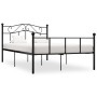 Estructura de cama de metal negro 120x200 cm de vidaXL, Camas y somieres - Ref: Foro24-284525, Precio: 131,29 €, Descuento: %