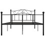 Estructura de cama de metal negro 120x200 cm de vidaXL, Camas y somieres - Ref: Foro24-284525, Precio: 131,29 €, Descuento: %