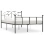 Estructura de cama de metal gris 140x200 cm de vidaXL, Camas y somieres - Ref: Foro24-284533, Precio: 109,08 €, Descuento: %