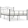 Gray metal bed frame 140x200 cm by vidaXL, Beds and slatted bases - Ref: Foro24-284533, Price: 109,08 €, Discount: %