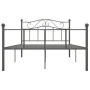 Gray metal bed frame 140x200 cm by vidaXL, Beds and slatted bases - Ref: Foro24-284533, Price: 109,08 €, Discount: %