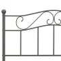 Gray metal bed frame 140x200 cm by vidaXL, Beds and slatted bases - Ref: Foro24-284533, Price: 109,08 €, Discount: %