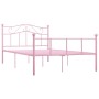 Estructura de cama de metal rosa 120x200 cm de vidaXL, Camas y somieres - Ref: Foro24-284539, Precio: 159,65 €, Descuento: %
