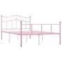 Rosa Metallbettgestell 120x200 cm von vidaXL, Betten und Lattenroste - Ref: Foro24-284539, Preis: 159,62 €, Rabatt: %