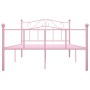 Estructura de cama de metal rosa 120x200 cm de vidaXL, Camas y somieres - Ref: Foro24-284539, Precio: 159,65 €, Descuento: %