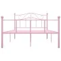 Rosa Metallbettgestell 120x200 cm von vidaXL, Betten und Lattenroste - Ref: Foro24-284539, Preis: 159,62 €, Rabatt: %