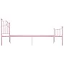 Pink metal bed frame 120x200 cm by vidaXL, Beds and slatted bases - Ref: Foro24-284539, Price: 159,62 €, Discount: %